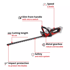EINHELL PROFESSIONAL Akumulatorske škare za živicu GP-CH 36/65 Li BL Solo, 3410980