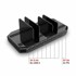 LINDY Punjač 73435, 120W, 10x USB (2x USB-C + 8x USB-A), crni