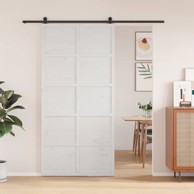 Vrata za štalu, bijela, 100 x 208 cm