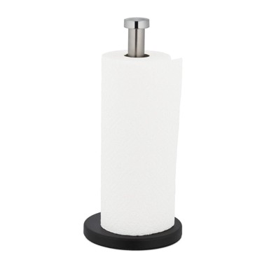 NORTHIX Stojeći držač za kuhinjski papir, inox, 30 cm, neklizajuća baza