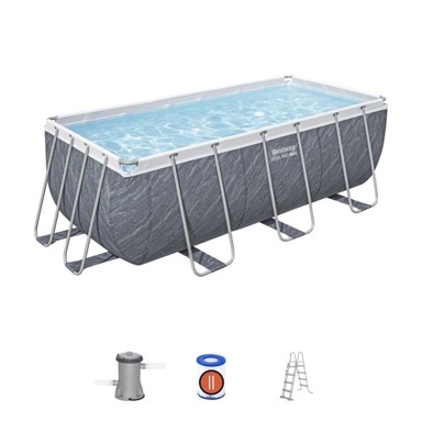 BESTWAY Samostojeći bazen Steel Pro Max Marble 4,12 × 2,01 × 1,22 m, model 56722
