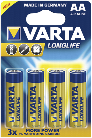 VARTA Baterije Longlife Extra AA LR6, 20x4