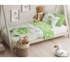 Pamučna posteljina za djecu zeleni Dino 100x135 cm