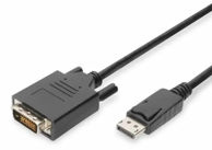 DIGITUS Kabel DisplayPort-DVI 2 m AK-340306-020-S, siva