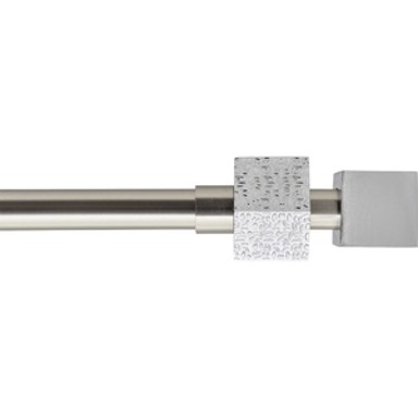 LUANCE Set karniša razvlačni promjer 16-19 mm Cubique 120-210 cm, srebrna