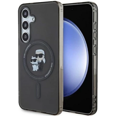 KARL LAGERFELD Futrola IML Karl&Choupette MagSafe za Samsung Galaxy S24, crna