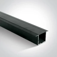 ONE LIGHT Alu profil+diffuzor crni dm7910r/b/b
