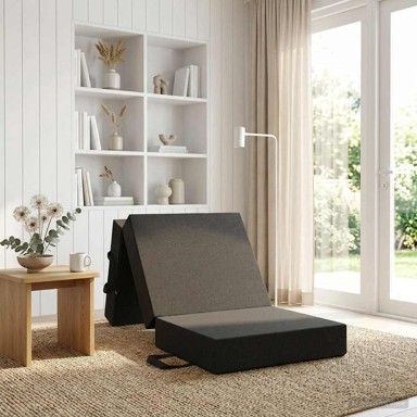 Sofa na razvlačenje, 75 x 67 x 45 cm, tamnosiva