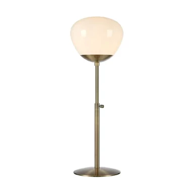 Stolna lampa Rise, E27, antik/bijela