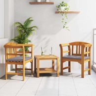 Klupa s jastukom, 68,5x46x82,5 cm, prirodni uljni završetak