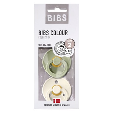 BIBS Duda varalica Colour BIBS-IVS-2 , okrugla, vel. 2, zelena/roza