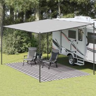 Tepih za šator 300 x 600 cm antracit i bijeli