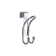 WENKO Set s 2 viseće kukice za vrata u srebrnoj boji Door Hook
