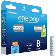 PANASONIC Baterija Eneloop BK4MCDE8BE, tip AAA, punjive, 800 mAh, 8 kom