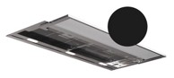 FIM AIRWORKS Kuhinjska napa Shedir, 90 cm, mat crna, staklo