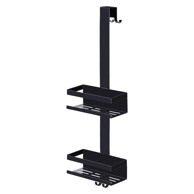 WENKO Kupaonska polica Bribano viseća inox, crna