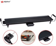 ALPINA Električna ploča za roštilj Teppanyaki Grill, 2000 W, 70 x 23 cm