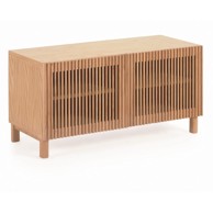 KAVE HOME Ormarić za cipele u dekoru hrasta s klupom u prirodnoj boji Beyla 