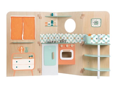 WORLD Dječja drvena kuća, sklopiva, Moj Dom