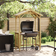 Drvena kućica za roštilj 133,5x63x200 cm