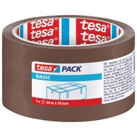 TESA Ljepljiva traka Basic, akrilna hot melt, 50 mm x 66 m, smeđa