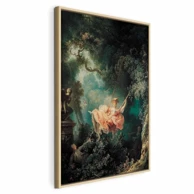 Slika Jean-Honoré Fragonard – The Swing, 80x120 cm, u prirodnom drvenom okviru