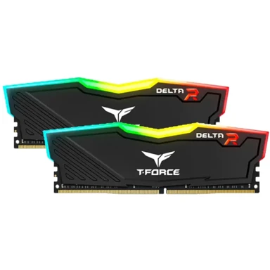 TEAM GROUP RAM memorija TF3D416G3200HC16FDC01 T-Force Delta RGB, 16GB (2x8GB), DDR4 3200MHz, CL16, DIMM, crna, RGB