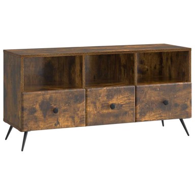 TV ormarić, 102 x 34,5 x 50 cm, konstruirano drvo, dimljeni hrast
