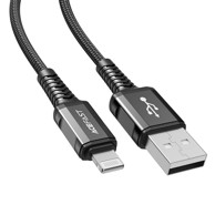 ACEFAST Kabel USB-A na Lightning C1-02, 2.4A, 1.2 m, crni