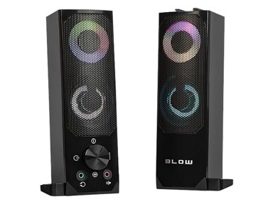 ¸BLOW Računalni zvučnici Soundbar MS-28, 2u1, 2.0 Stereo, USB, Bluetooth, RGB LED osvjetljenje, crni (ZV-BL-PC-MS28-66379)
