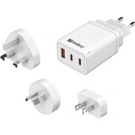 SANDBERG Punjač TRAVELCHARGER 3in1 USB-C A 65W