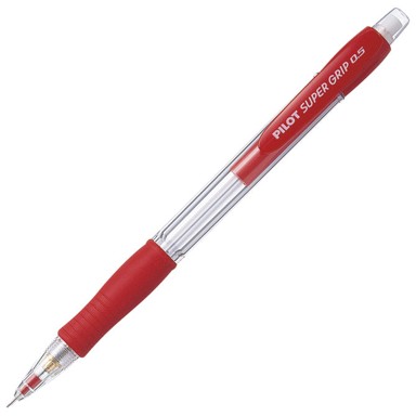 PILOT Tehnička olovka Super Grip, H-185-SL-R, 0,5 mm, crvena