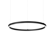 IDEAL LUX Visilica Oracle Slim ID304410, LED, SP, D070, krug, 4000 K, on-off, crna