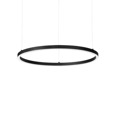IDEAL LUX Visilica Oracle Slim ID304410, LED, SP, D070, krug, 4000 K, on-off, crna