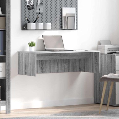 Stol za zid 100 x 45 x 30 cm, konstruirano drvo, siva sonoma