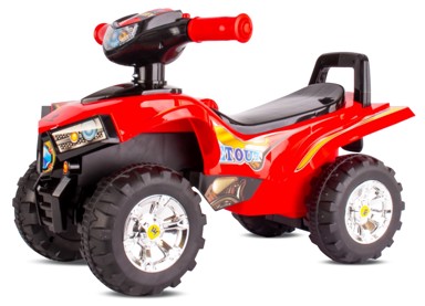 SUN BABY Guralica Quad, sa svjetlosnim i zvučnim efektima, crvena
