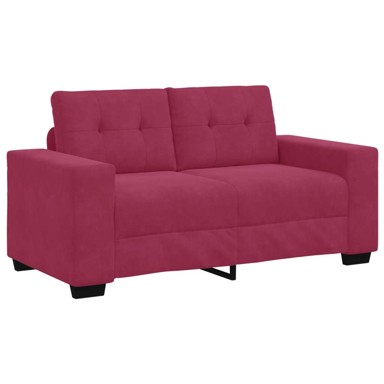 Ljubavni sofa baršun, 20 cm, vinski crvena