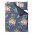 BONAMI SELECTION Posteljina Floret 200x200 cm za bračni krevet od pamučnog satena tamnoplava
