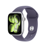 Apple Watch S11 Aluminium Cellular 42mm Silber (Sportband nebelviolett) M/L