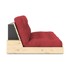 KARUP DESIGN Crvena sklopiva sofa od samta 196 cm Base, 196x110x72 cm