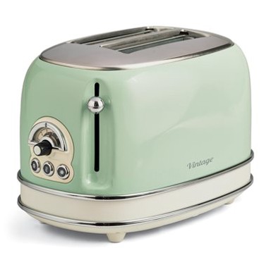 ARIETE Toster Vintage 155/14, 2 utora, zeleni