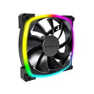 MONTECH Ventilator, AX120 PWM, 120mm, 1600 okr/min, RGB, crni