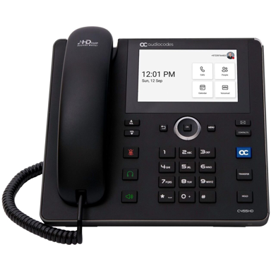 AUDIOCODES IP telefon C455HD, crni