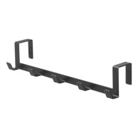 YAMAZAKI Crna metalna vješalica za vrata 30 cm, Tower
