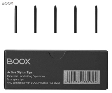 ONYX BOOX Vrhovi za olovku InkSense Plus, 5 komada, crni