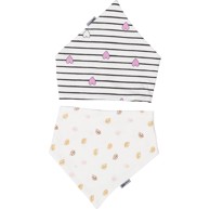 BUBABA BY FREEON Podbradnjak/marama, set 2/1, srca i listići