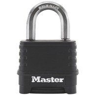 MASTER LOCK Kombinacijski lokot, cink, crni, 56mm