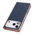 Litchi Skin Grain Flip futrola za Apple iPhone 17 Pro Max, tamnoplava