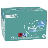 PAMPERS Fresh Clean vlažne maramice 12 x 52 kom