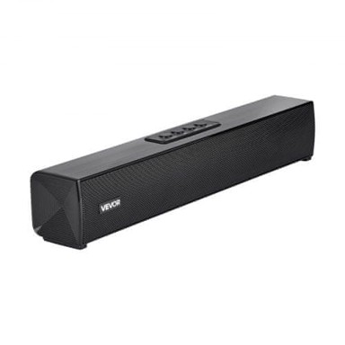 VEVOR Soundbar zvučnik, 2.0 kanalni, Bluetooth + AUX, crna